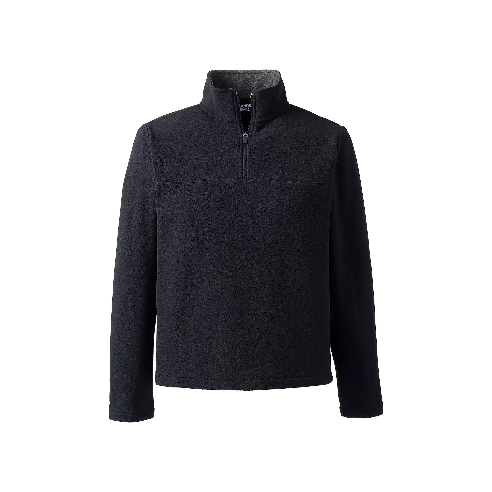 Big & Tall Lands' End Fleece Quarter-Zip Pullover, Men's,  Product Image