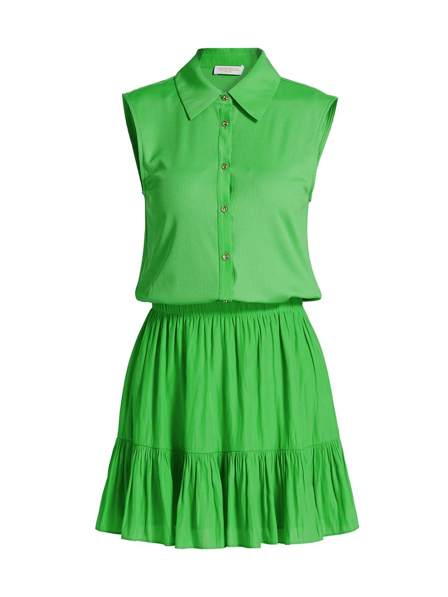 Womens Odette Sleeveless Mini-Shirtdress Product Image