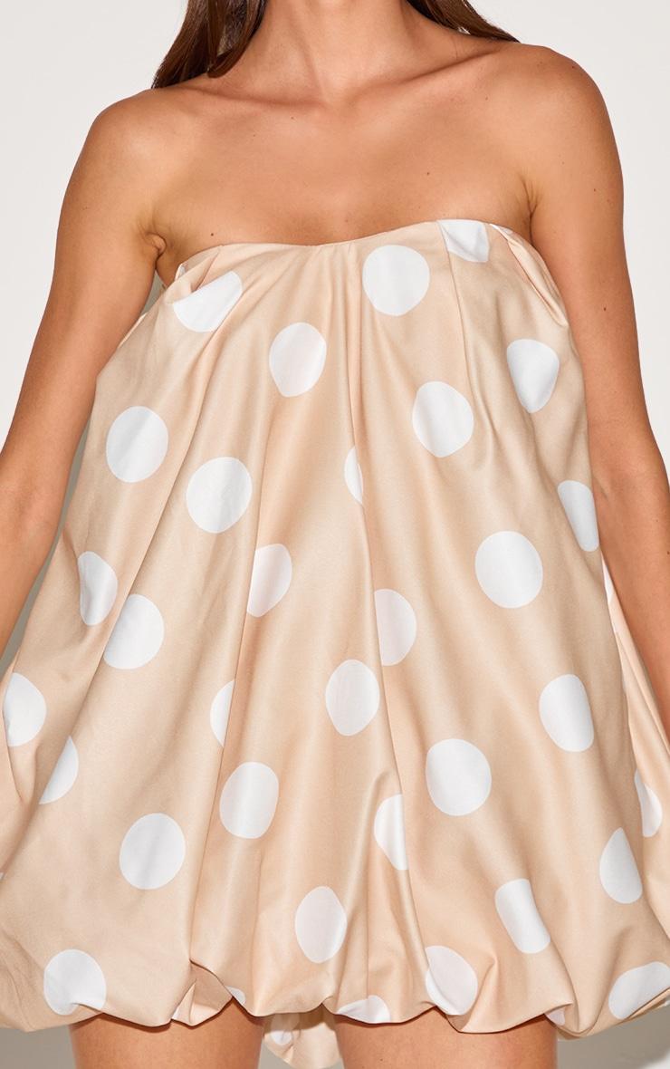 Stone Polka Dot Bandeau Puff Ball Dress Product Image
