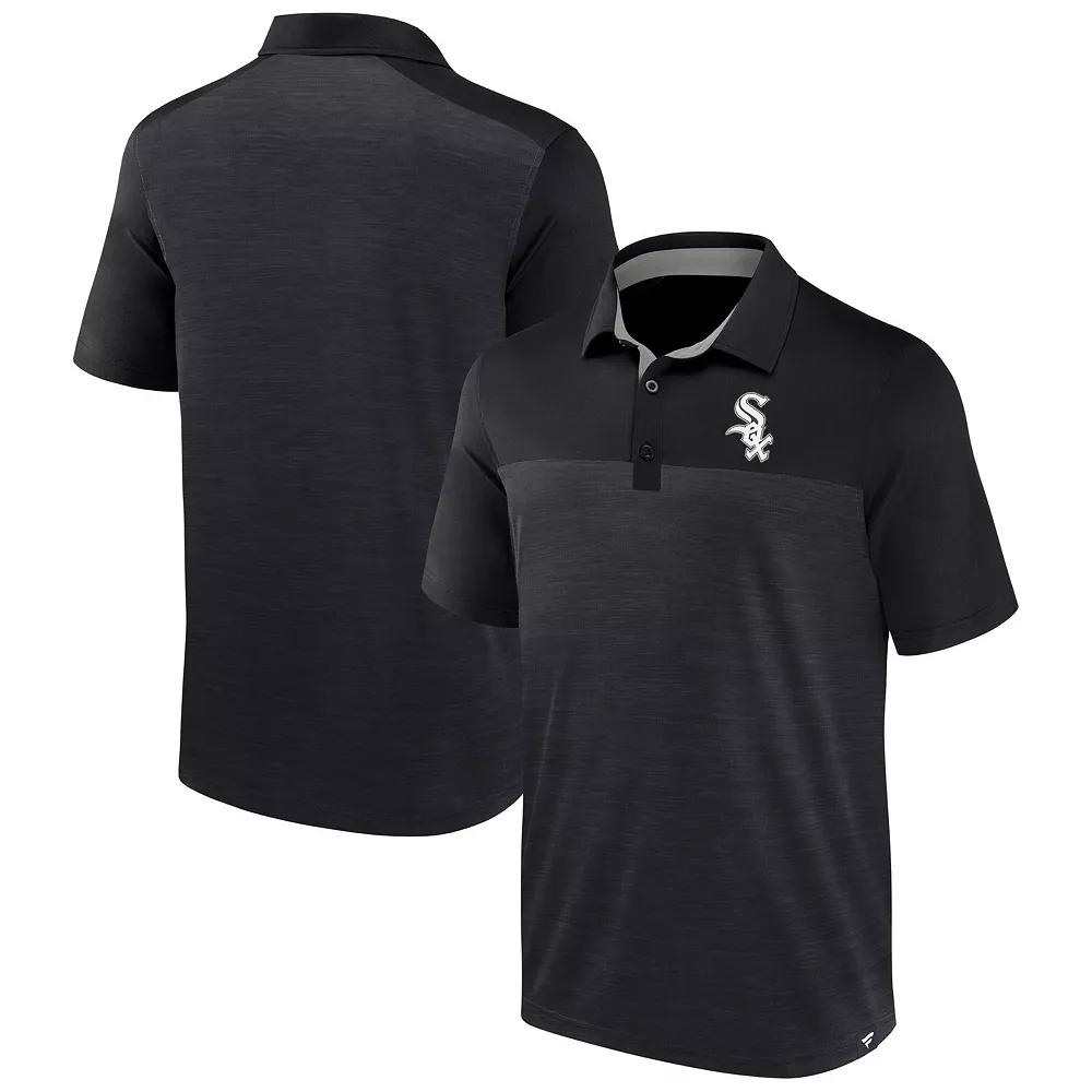 Men's Fanatics Charcoal Chicago White Sox Base Thief Polo,  Product Image