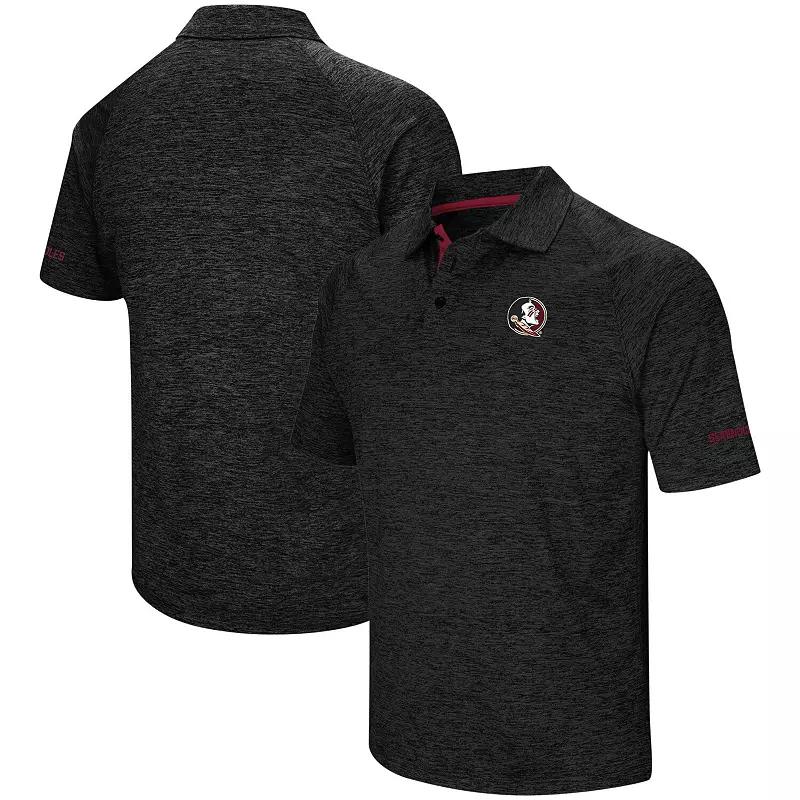Men's Colosseum Black Florida State Seminoles Big & Tall Down Swing Polo,  Product Image