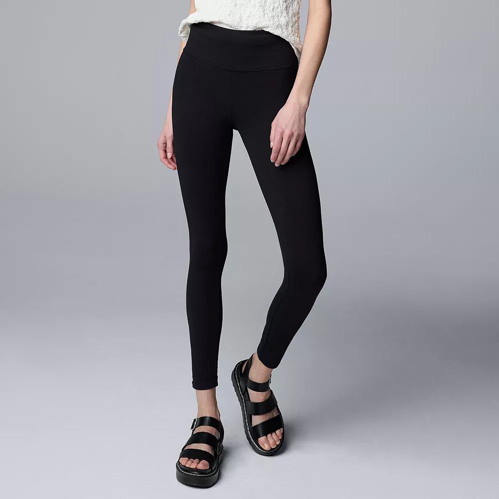 Women's Simply Vera Vera Wang Live-In Shaping High Rise Leggings,  Product Image