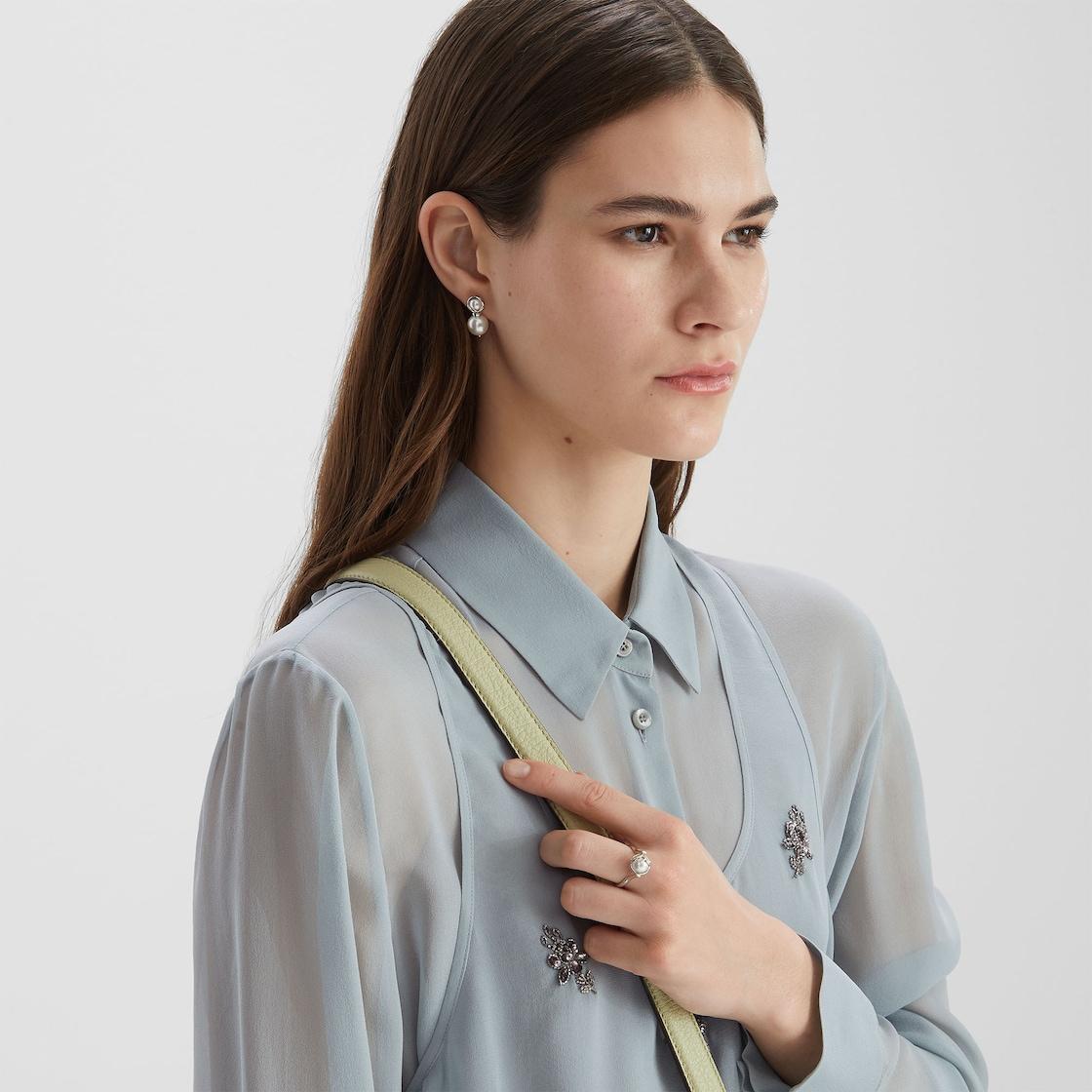 F is Fendi EarringsPalladium-colored metal earrings Product Image