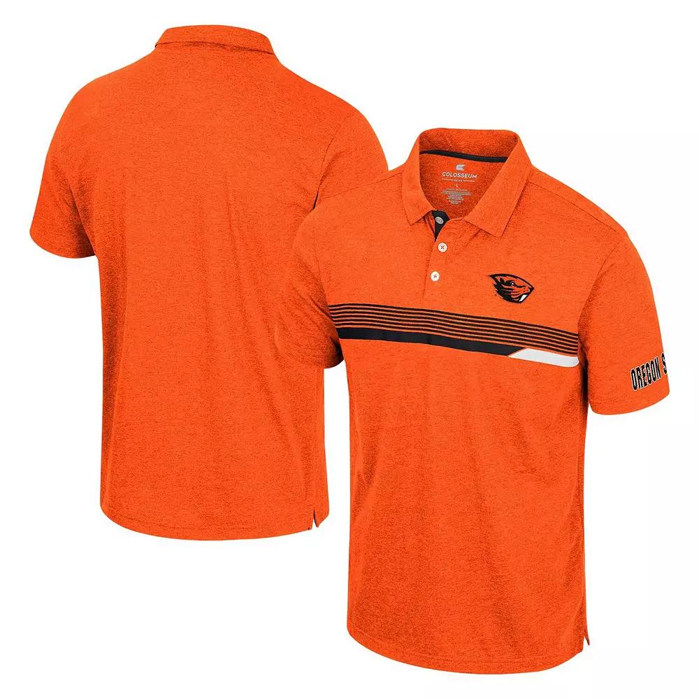 Men's Colosseum Orange Oregon State Beavers No Problemo Polo,  Product Image