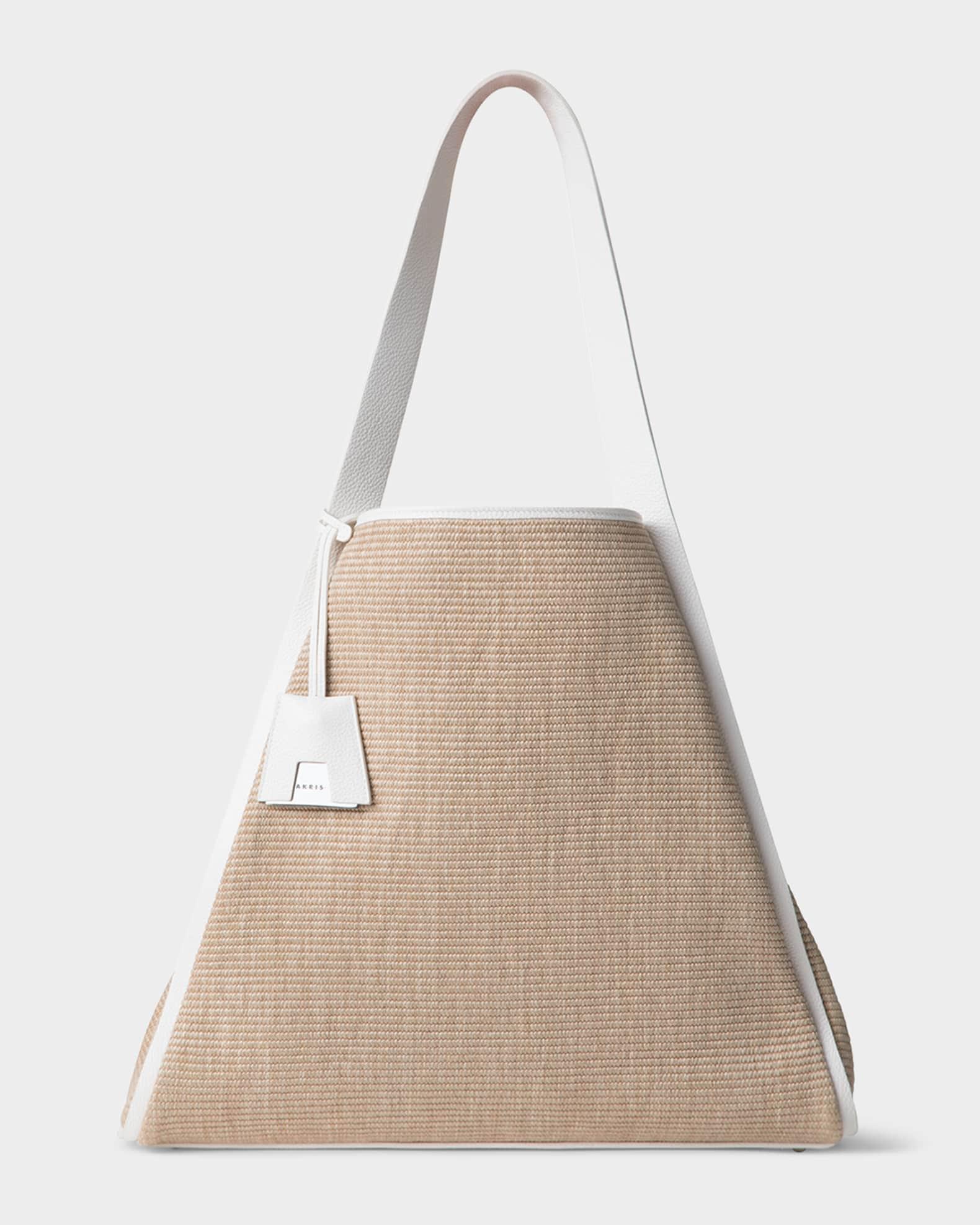 Alex Raffia & Leather Tote Bag Product Image