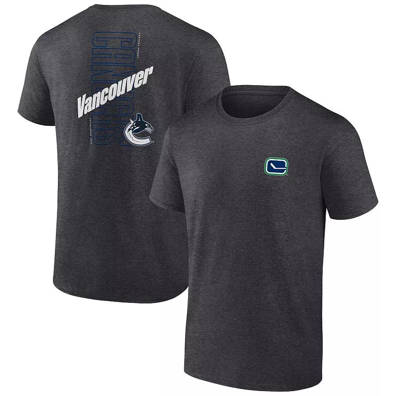 Men's Fanatics Branded Heather Charcoal Tampa Bay Lightning Backbone T-Shirt,  Product Image