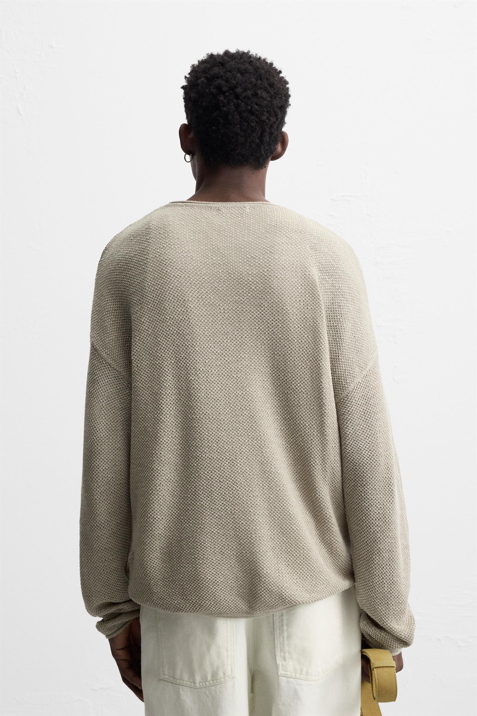 RELAXED FIT TEXTURED SWEATER Product Image
