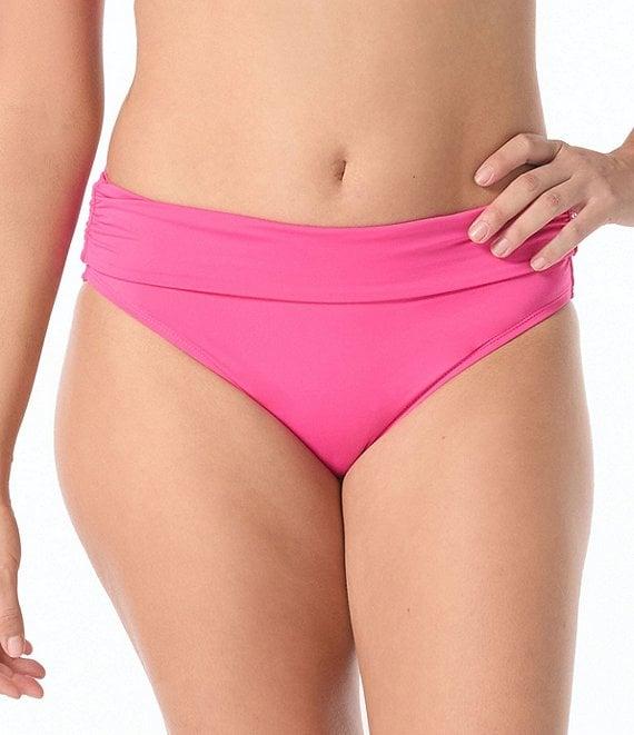 Coco Reef Classic Solids High Waisted Rollover Bikini Swim Bottom Product Image