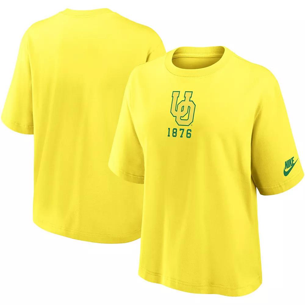 Oregon Ducks Legacy Established Boxy Nike Women's College T-Shirt Product Image