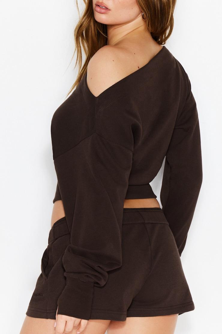 SoftTerry™ Rib Off Shoulder Sweater Product Image