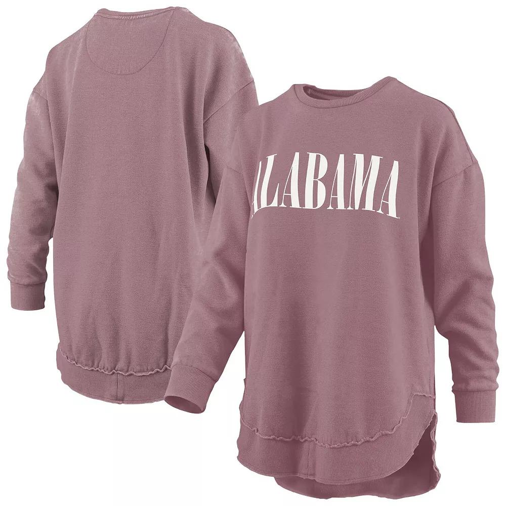 Women's Pressbox Pink Alabama Crimson Tide Poncho Fleece Pullover Sweatshirt,  Product Image