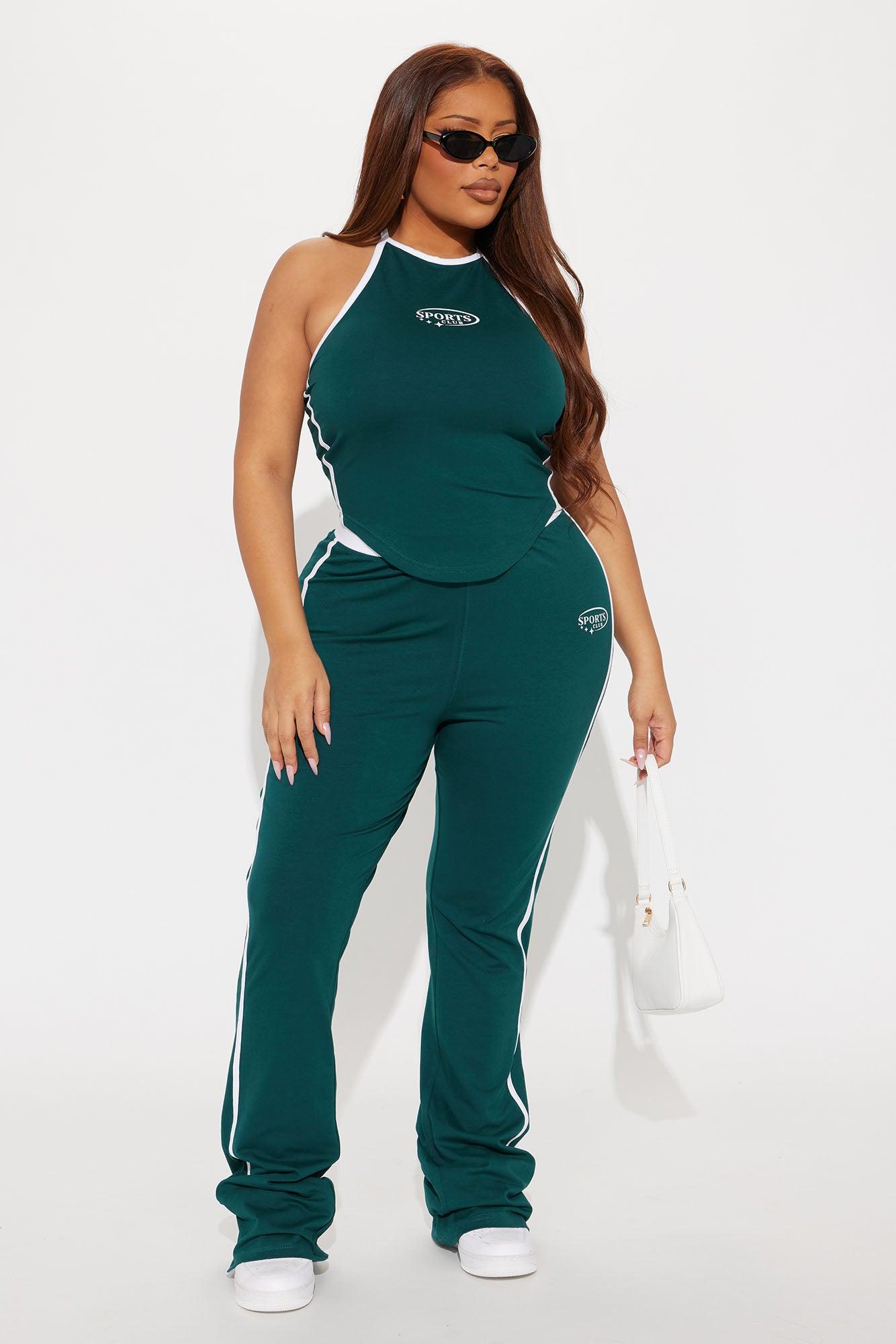 Sports Club Halter Pant Set - Hunter Product Image