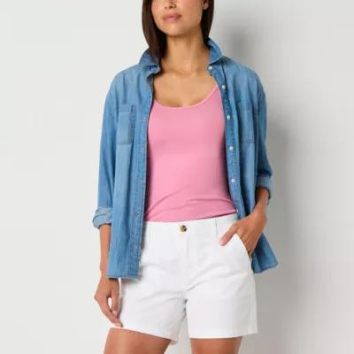 a.n.a Womens 5" Mid Rise Chino Short Product Image