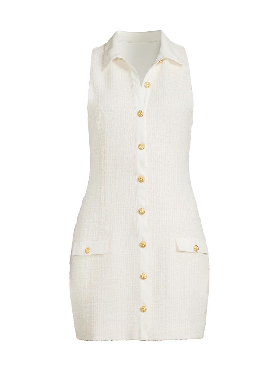 Womens Eleanor Tweed Sleeveless Minidress Product Image