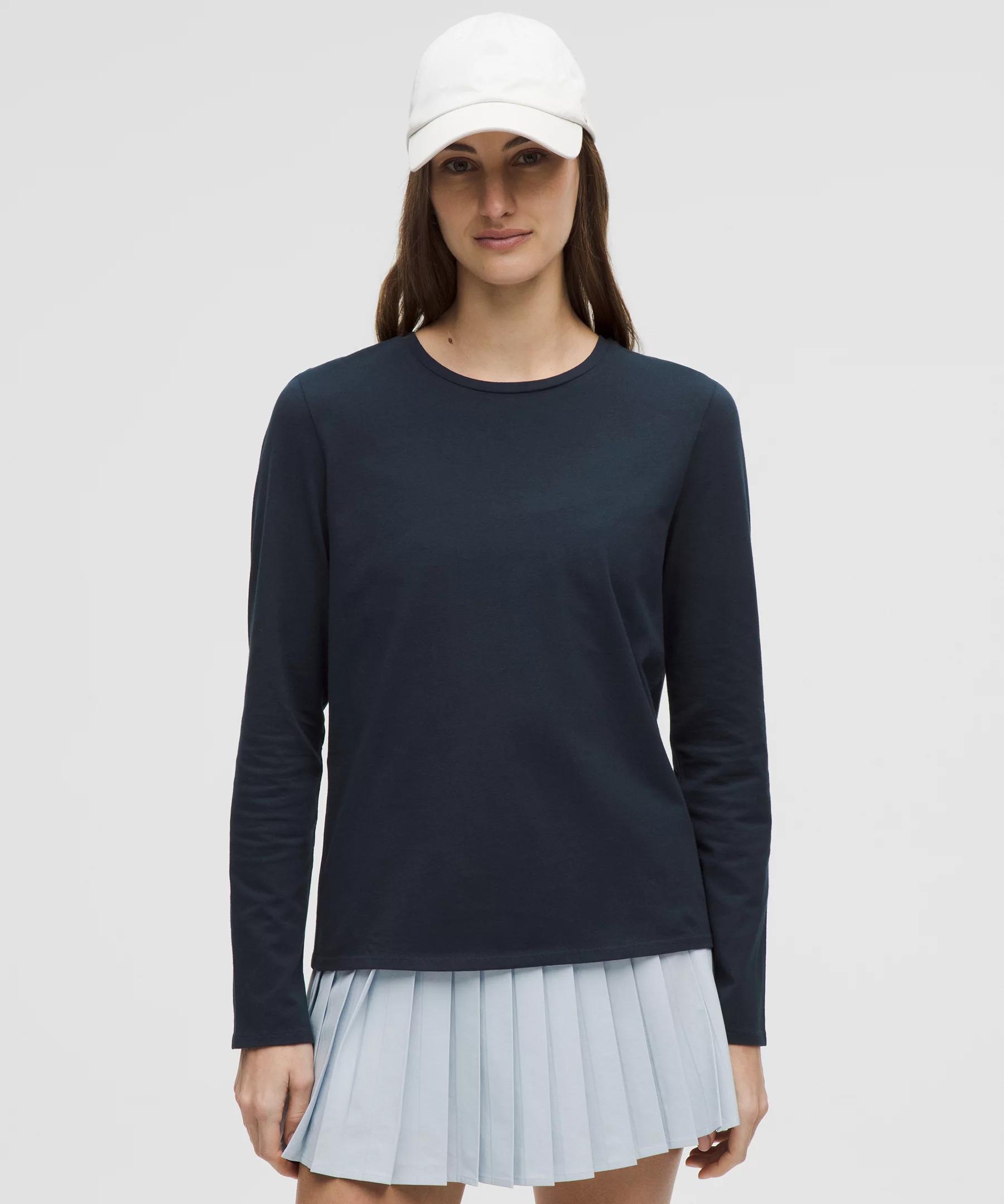 Organic Cotton Crewneck Long-Sleeve Shirt Product Image