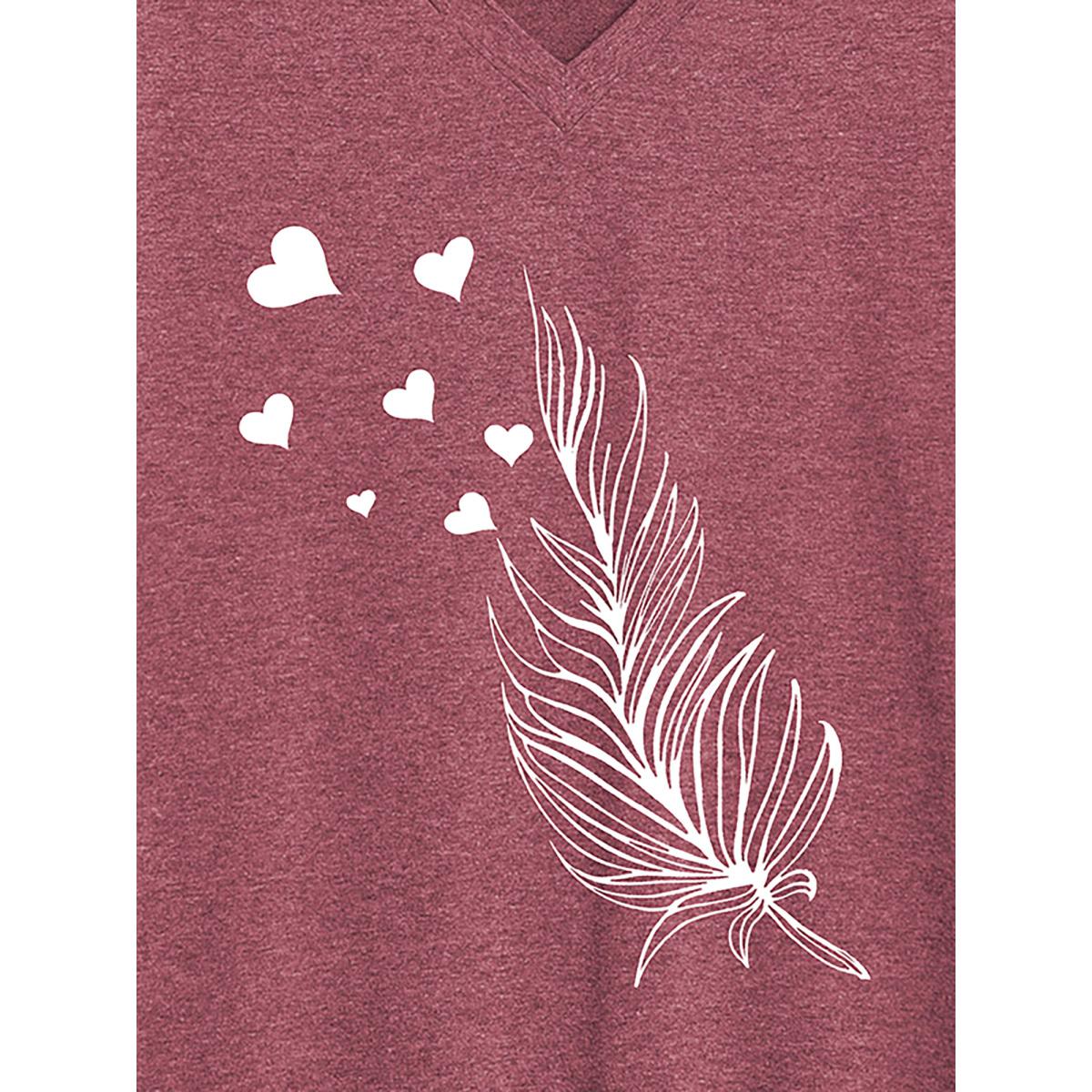 Plus Size Sunkissed Sunflower Round Neck T-Shirt Plum Women Leisure Non Natural Flowers Round Neck Casual T-shirts BloomChic 22-24/3X Product Image