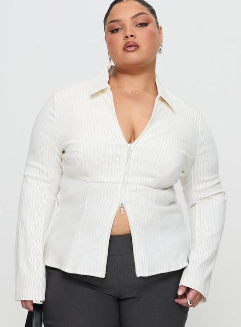 Bellar Long Sleeve Top Ivory Product Image