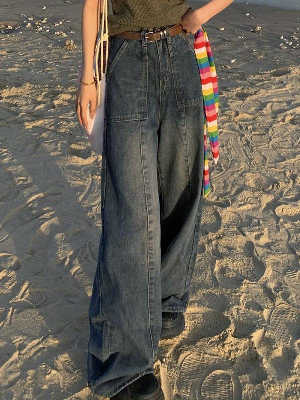 Vintage Distressed Boyfriend Jeans Product Image