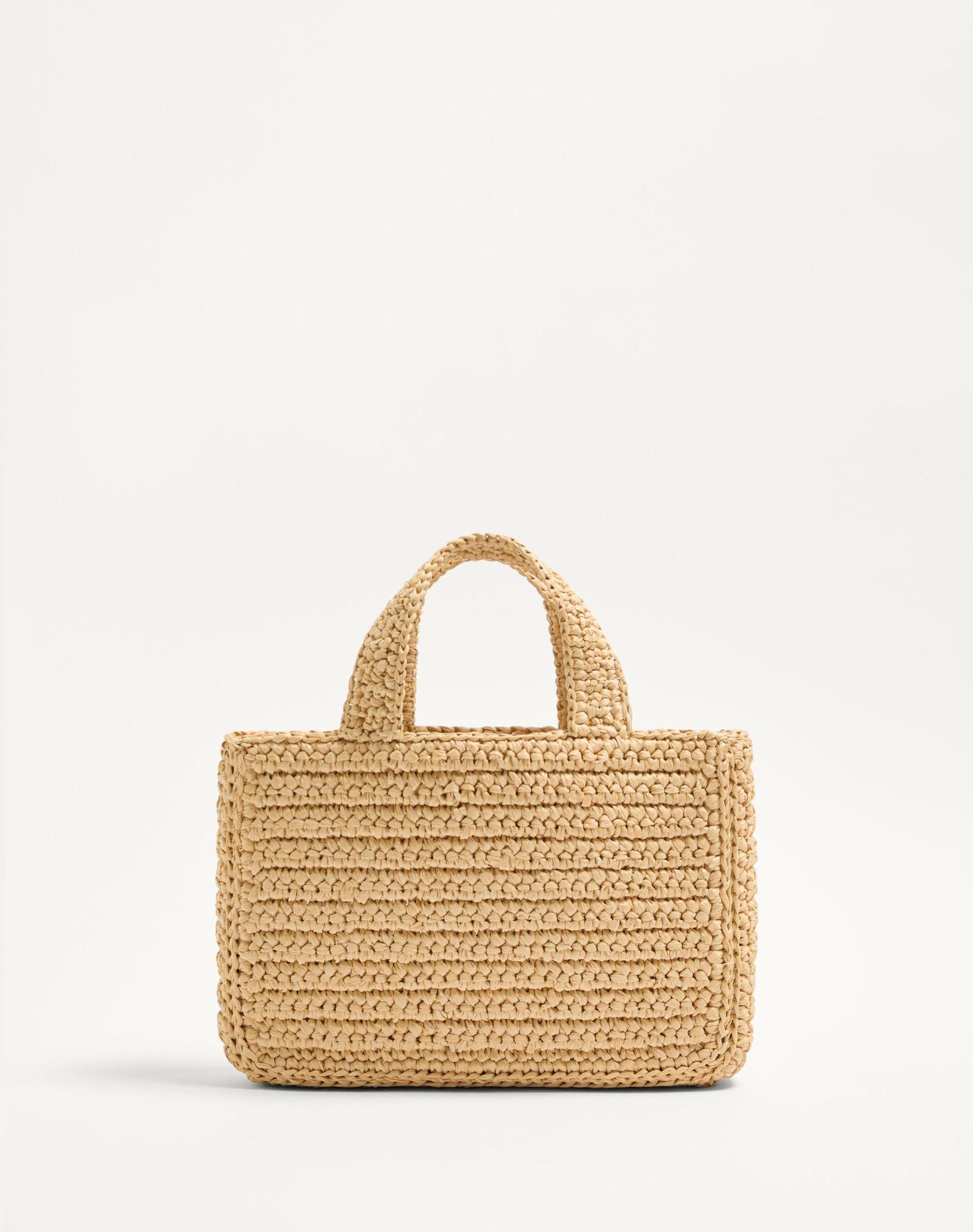 Valentino Garavani Viva Superstar Small Shopping Bag In Raffia Product Image