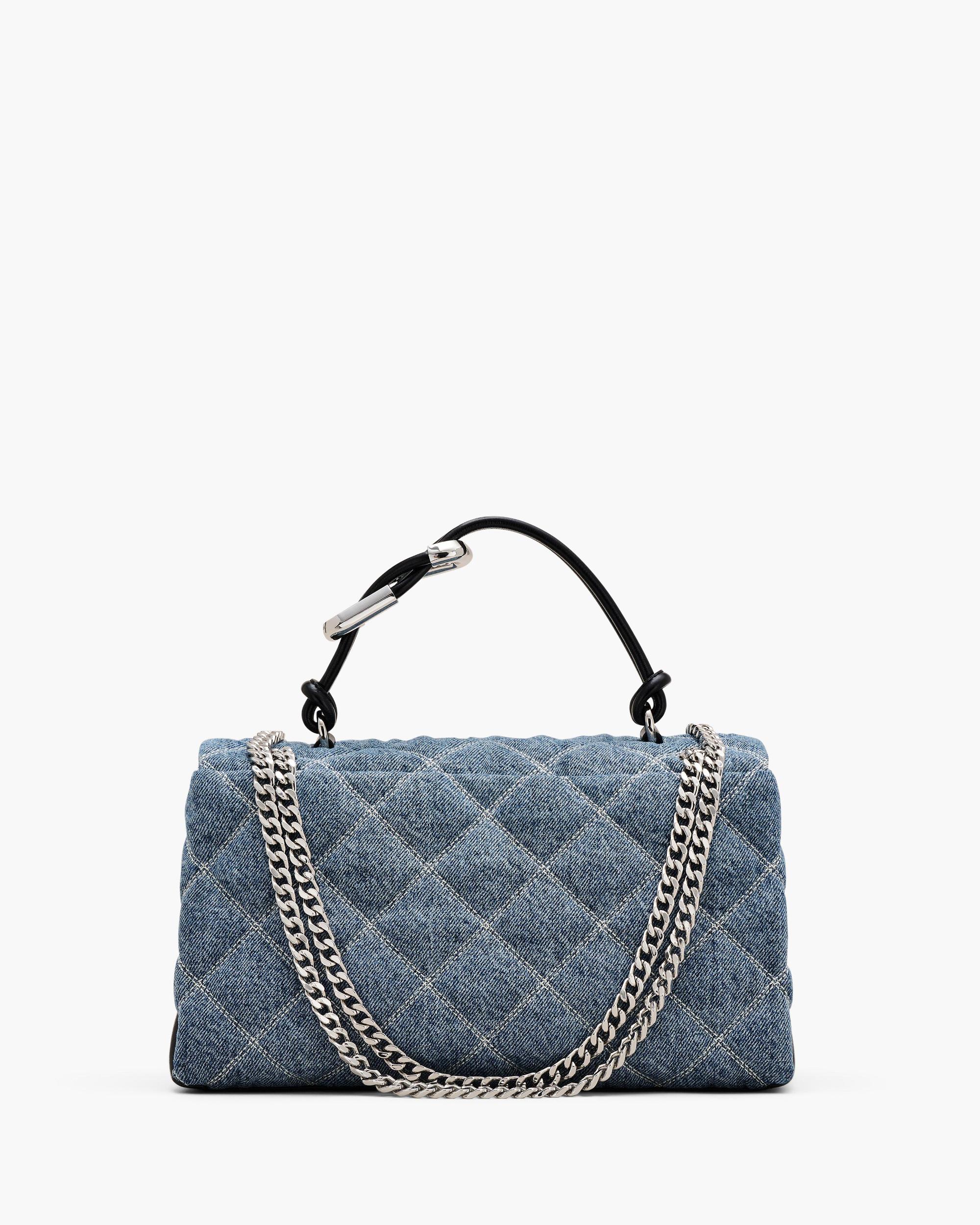 The Quilted Denim Dual Convertible Shoulder Bag Product Image