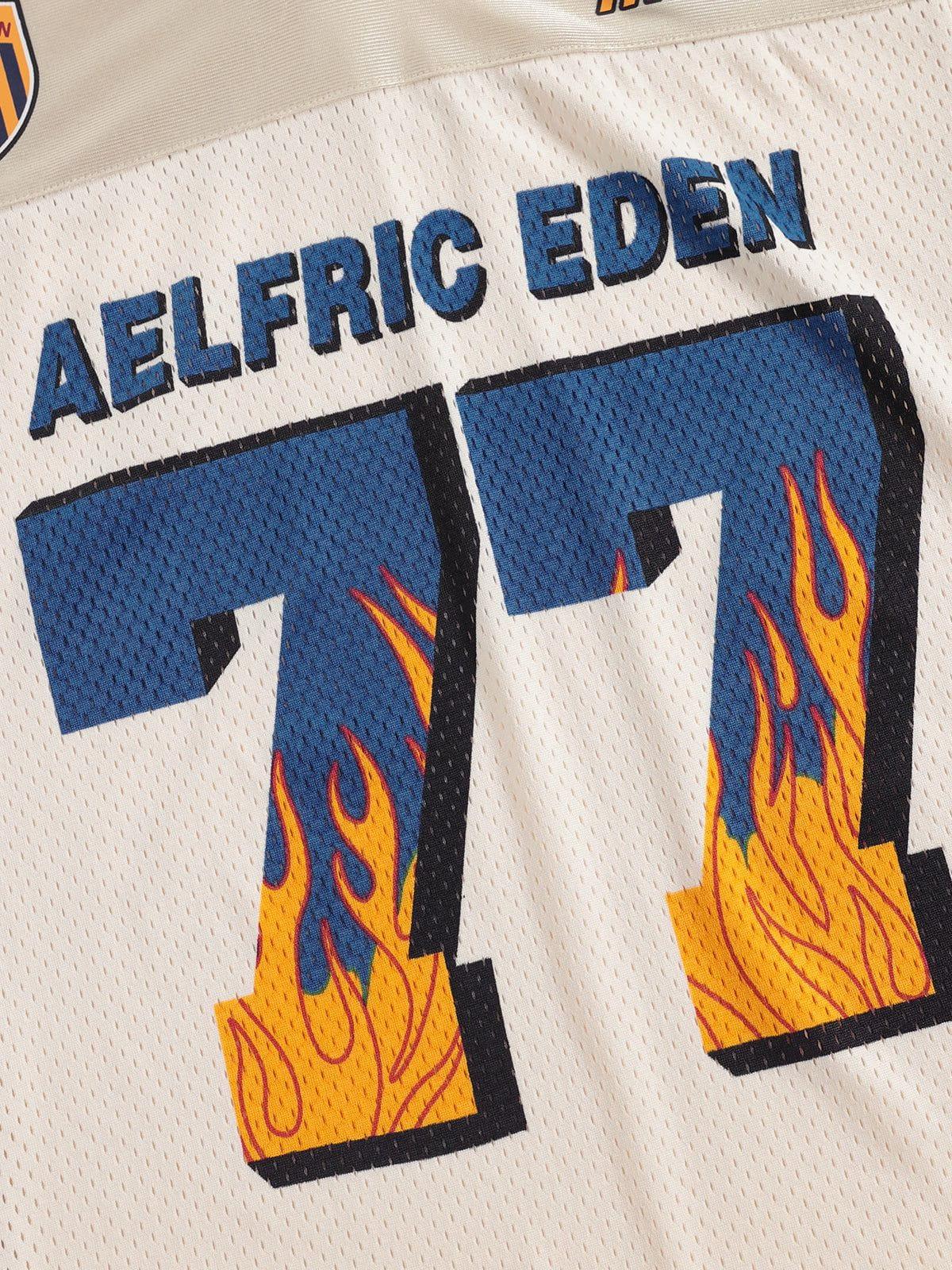 Aelfric Eden Mesh Flame 77 V-Neck Football Jersey Product Image