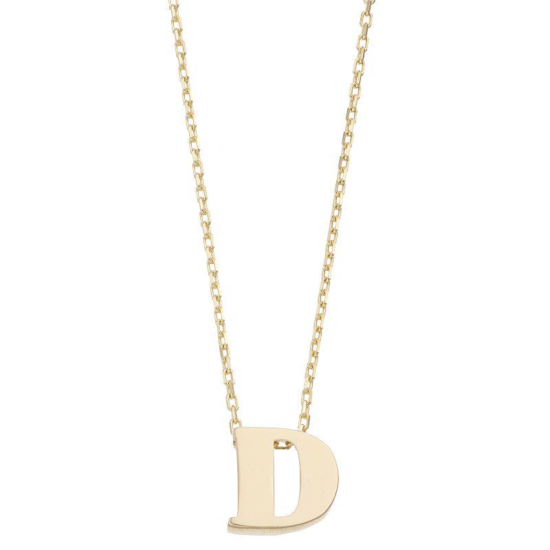 Au Naturale 14k Gold Initial Pendant Necklace, Women's,  Product Image