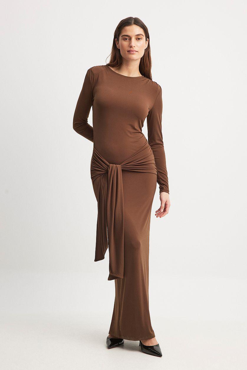 Tie Waist Maxi Dress Product Image