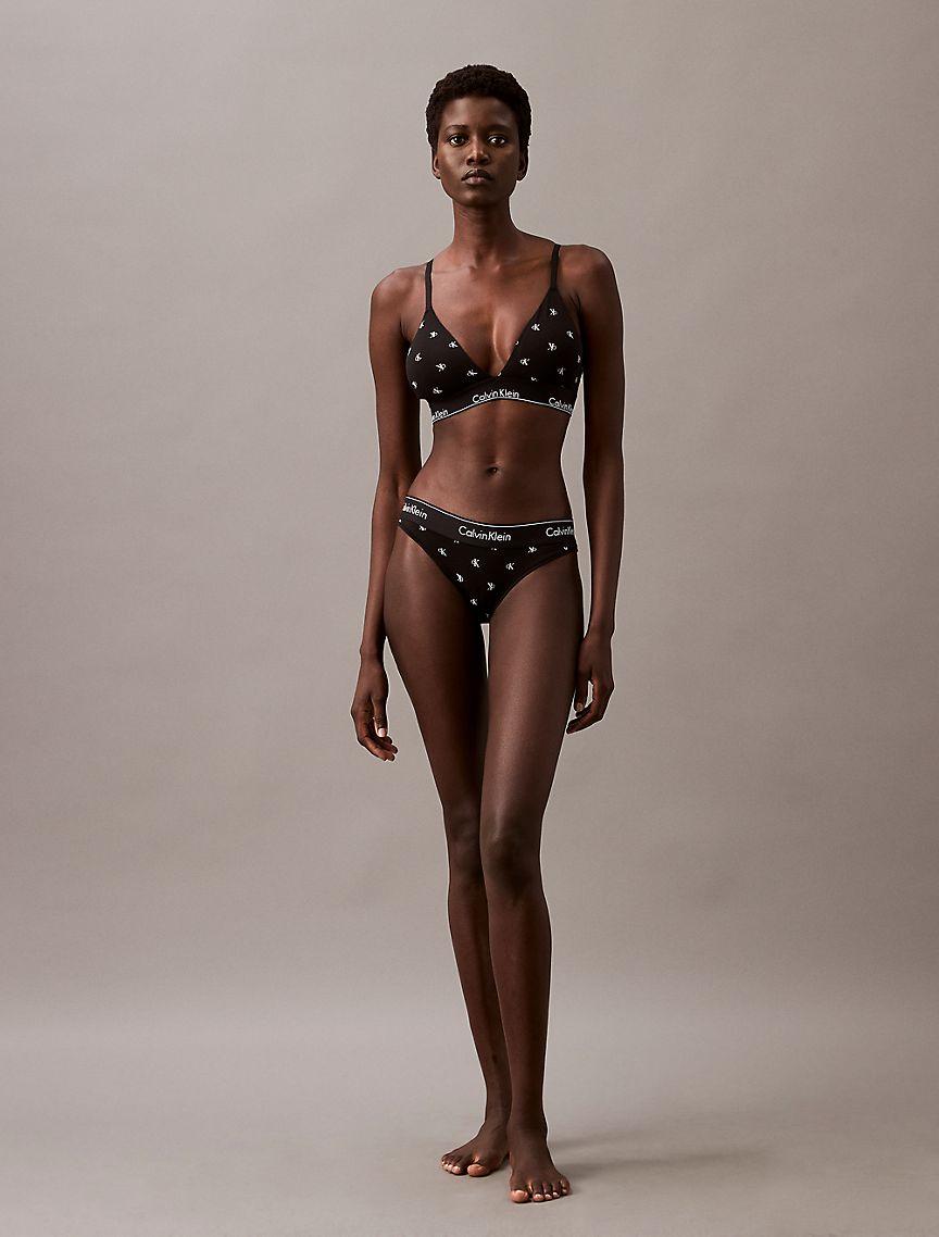 Icon Cotton Modal Lightly Lined Triangle Bralette Product Image