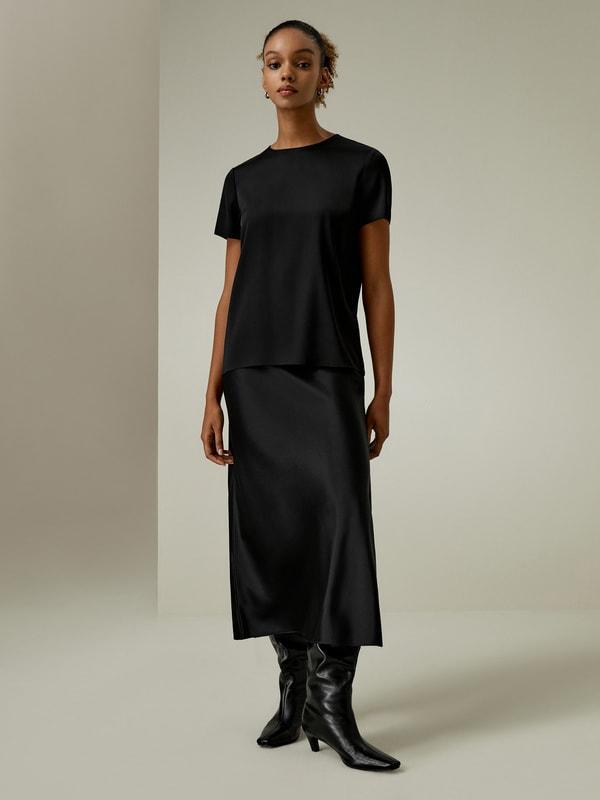 Basic Silk T-shirt Product Image