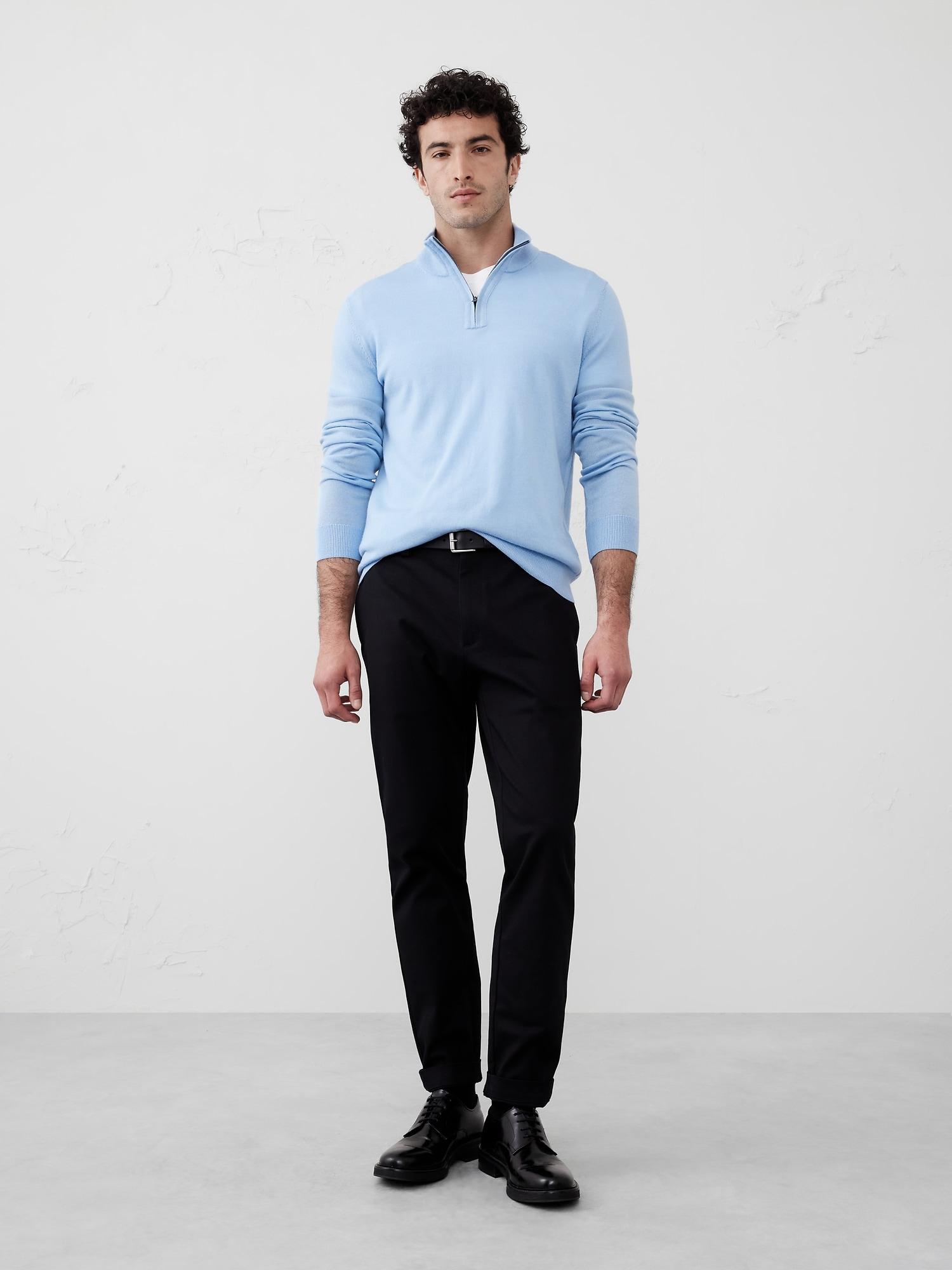 Merino Wool Quarter-Zip Sweater Product Image