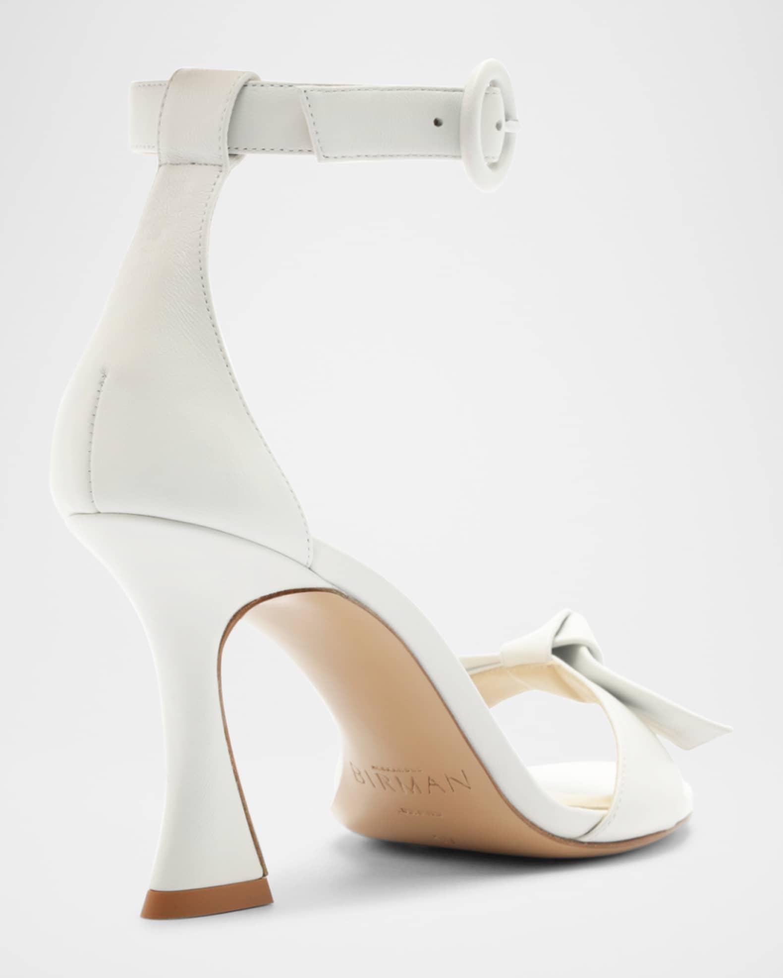 Clarita Leather Bow Ankle-Strap Sandals Product Image