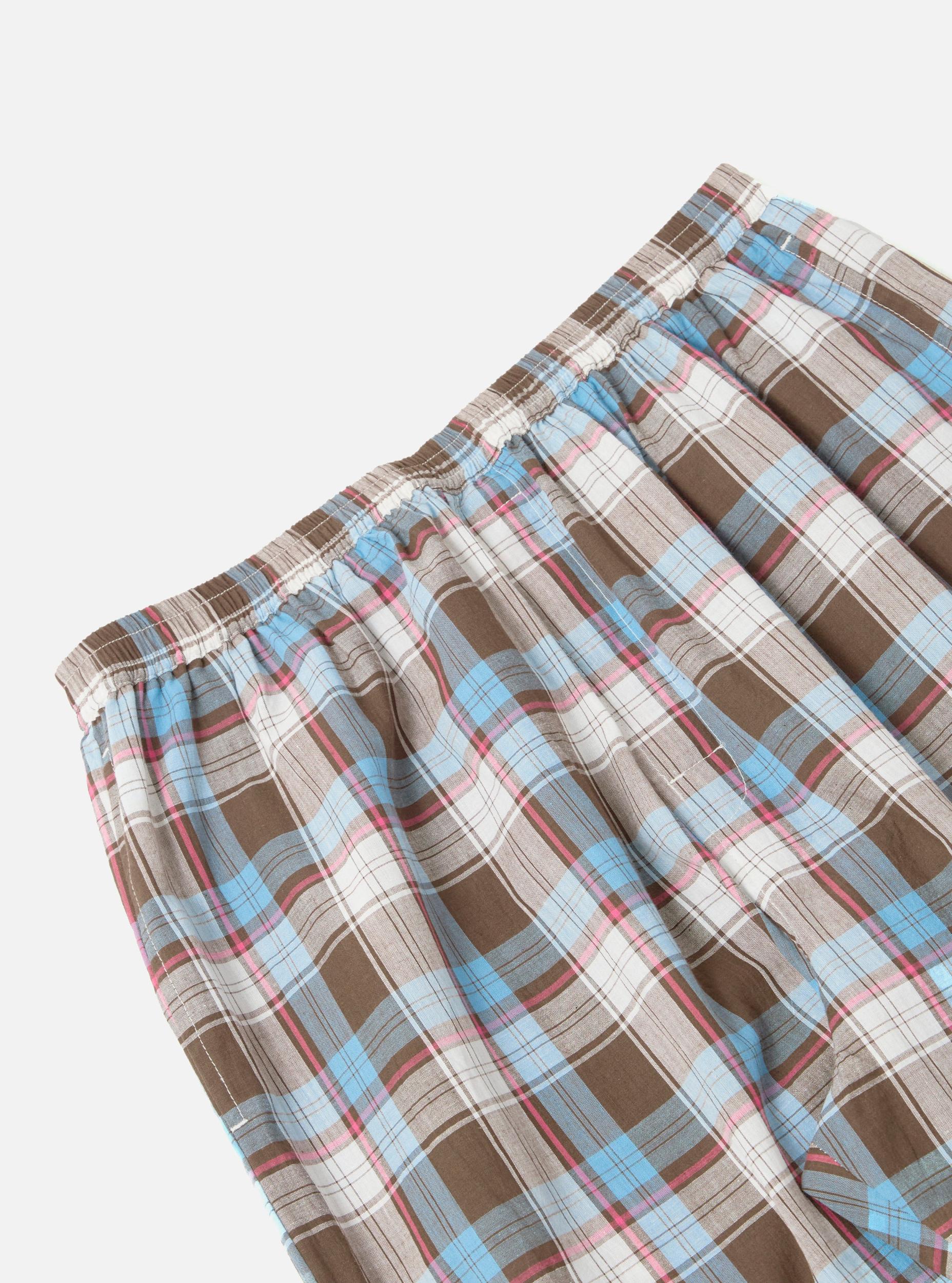 Blue/Brown Check 3 Long Pyjama Set Product Image