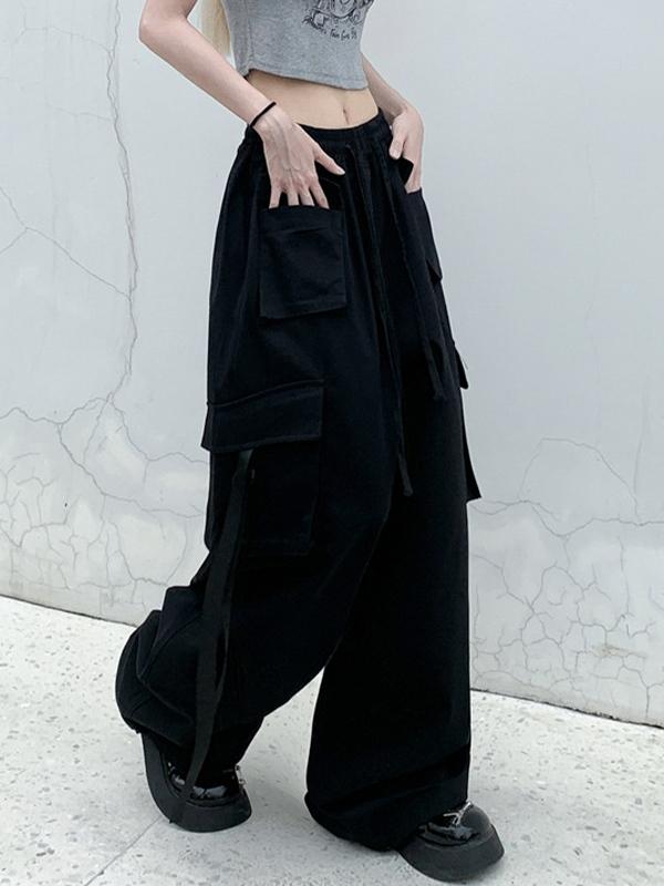 Pockets Street Baggy Cargo Pants Product Image