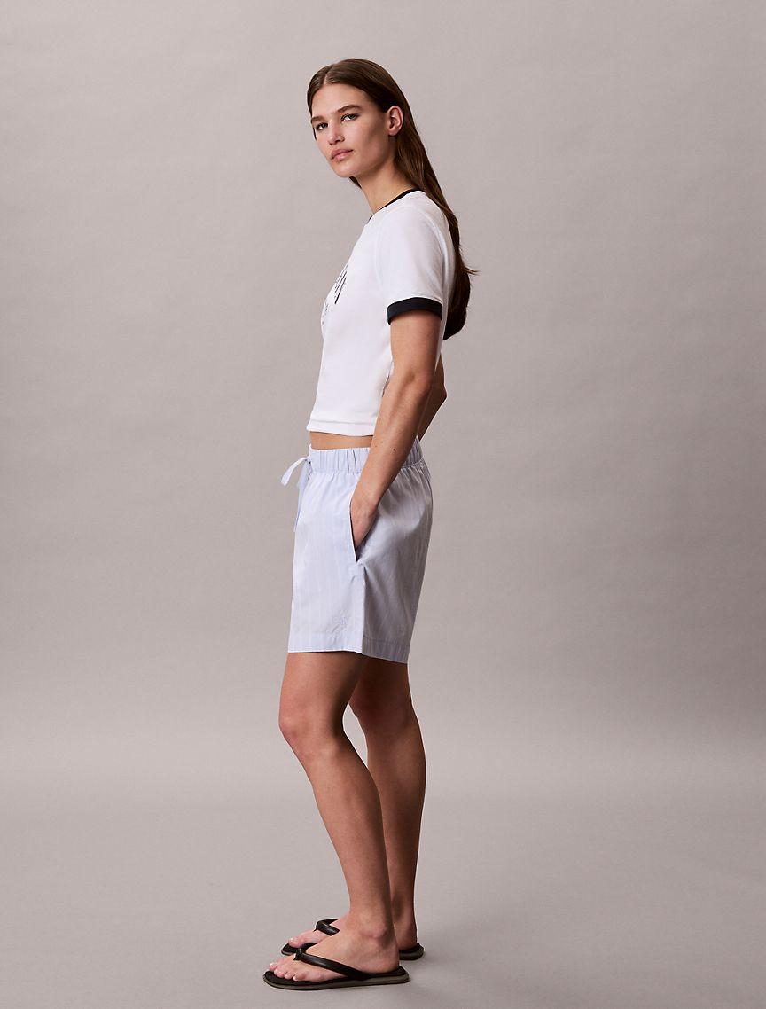 Cotton Poplin Stripe Boxer Shorts Product Image