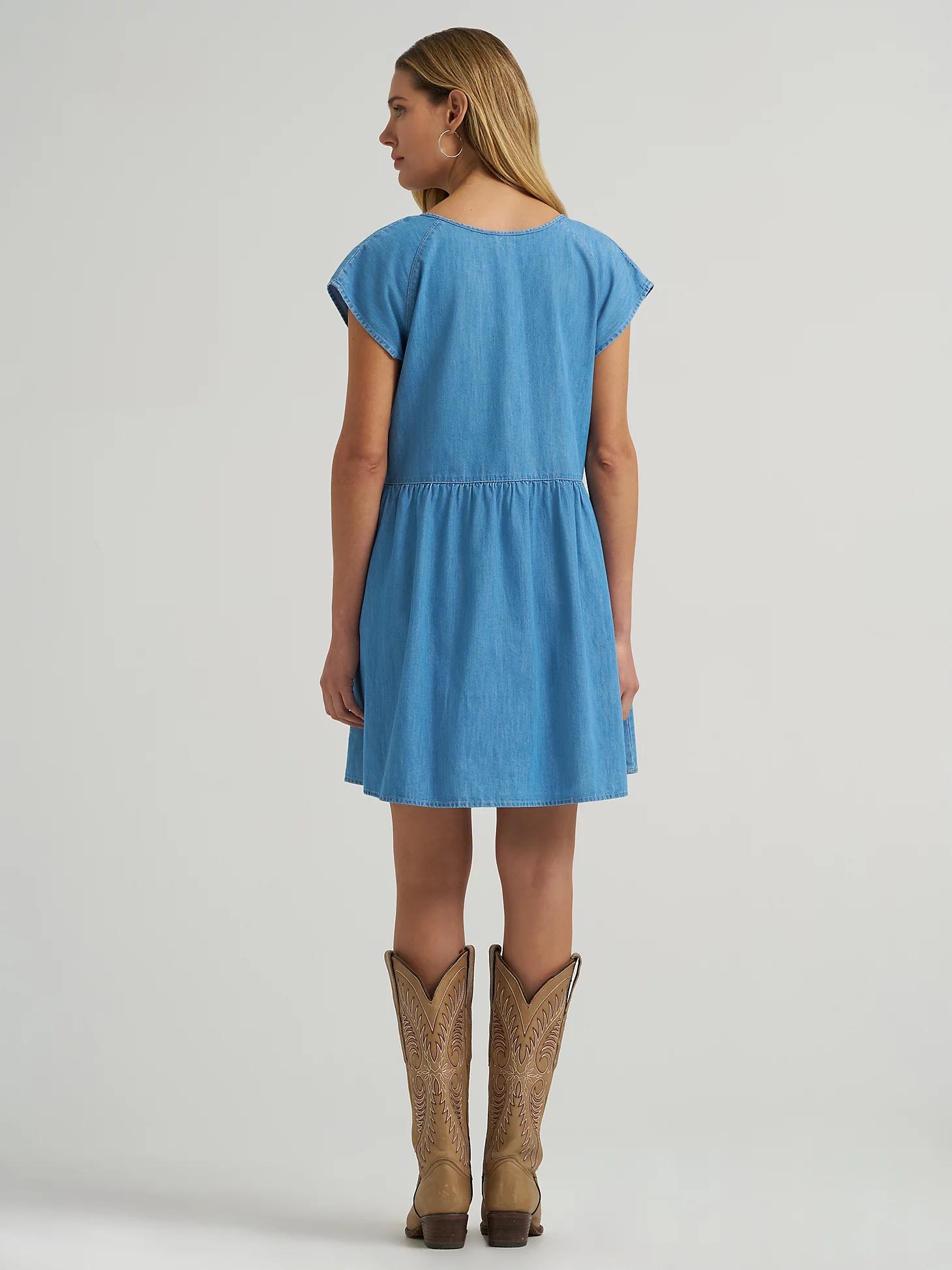Women's Wrangler Denim Swing Dress in Light Denim Product Image