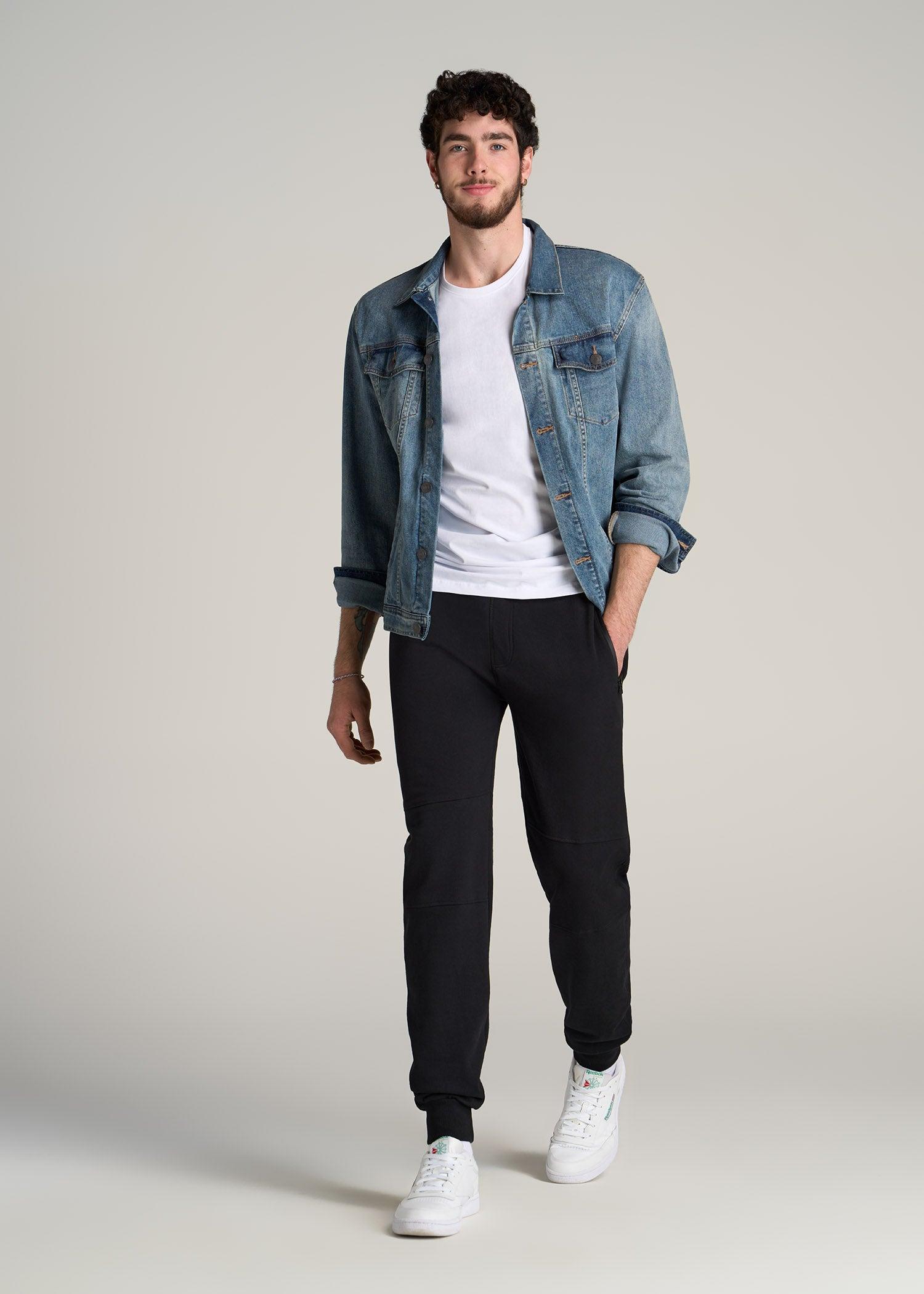 Wearever French Terry Joggers for Tall Men in Black Male Product Image