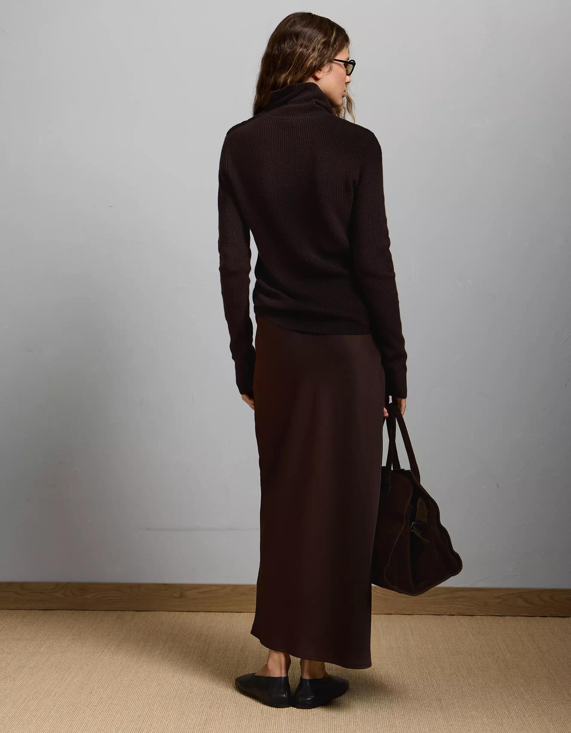 AE77 Premium Striped Shaker Stitch Sweater Product Image