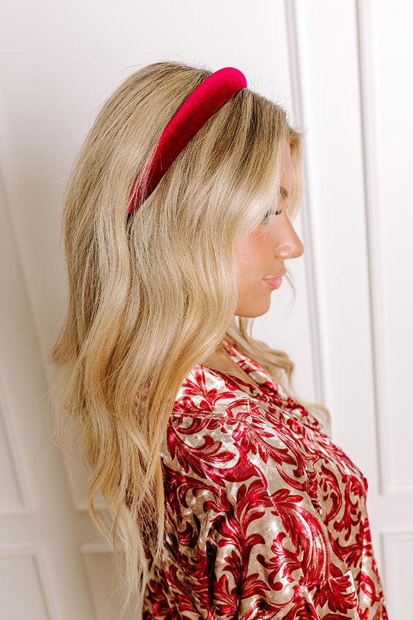 Velvet Dreams Headband in Wine Product Image