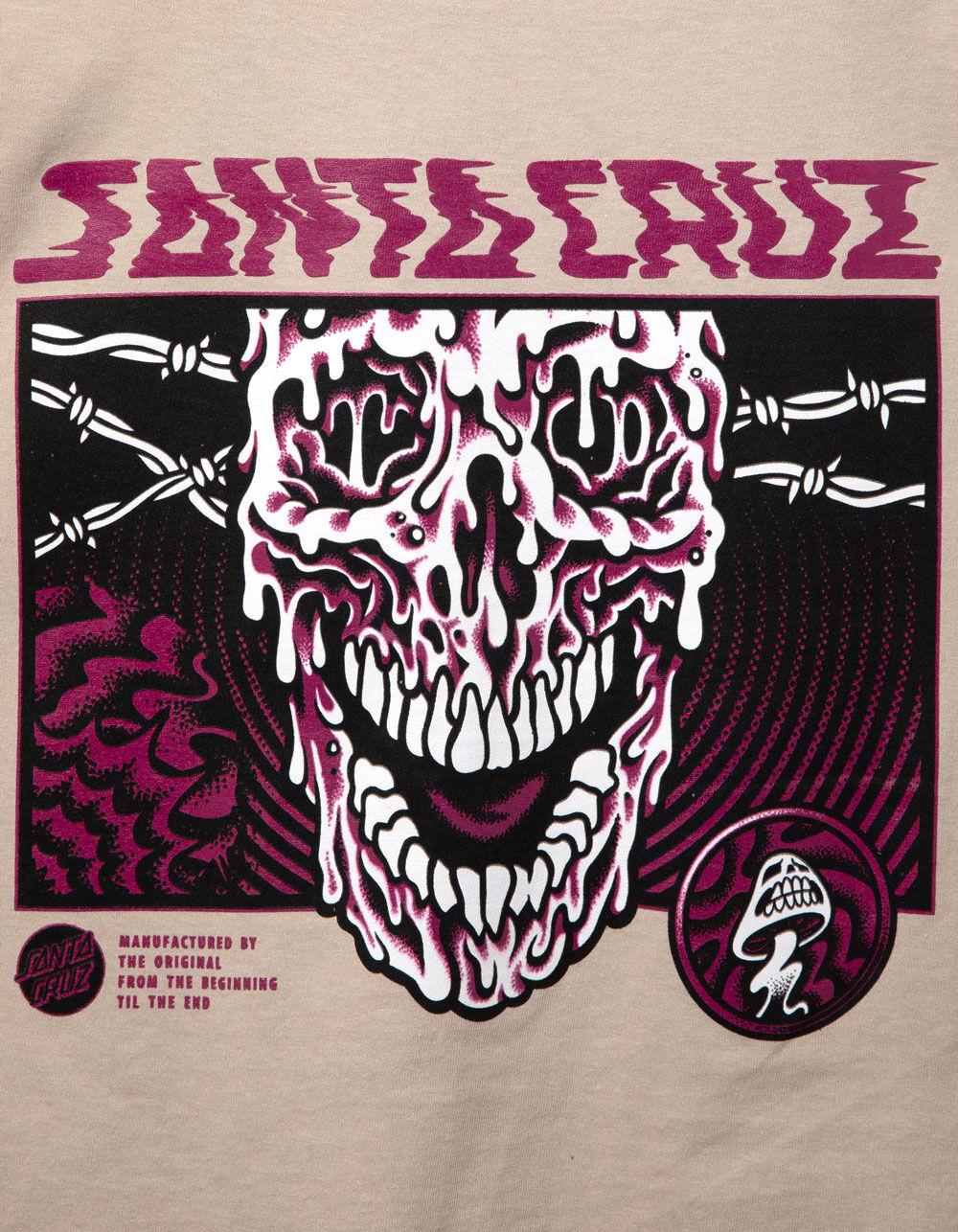 SANTA CRUZ Toxic Skull Mens Tee - SAND Product Image