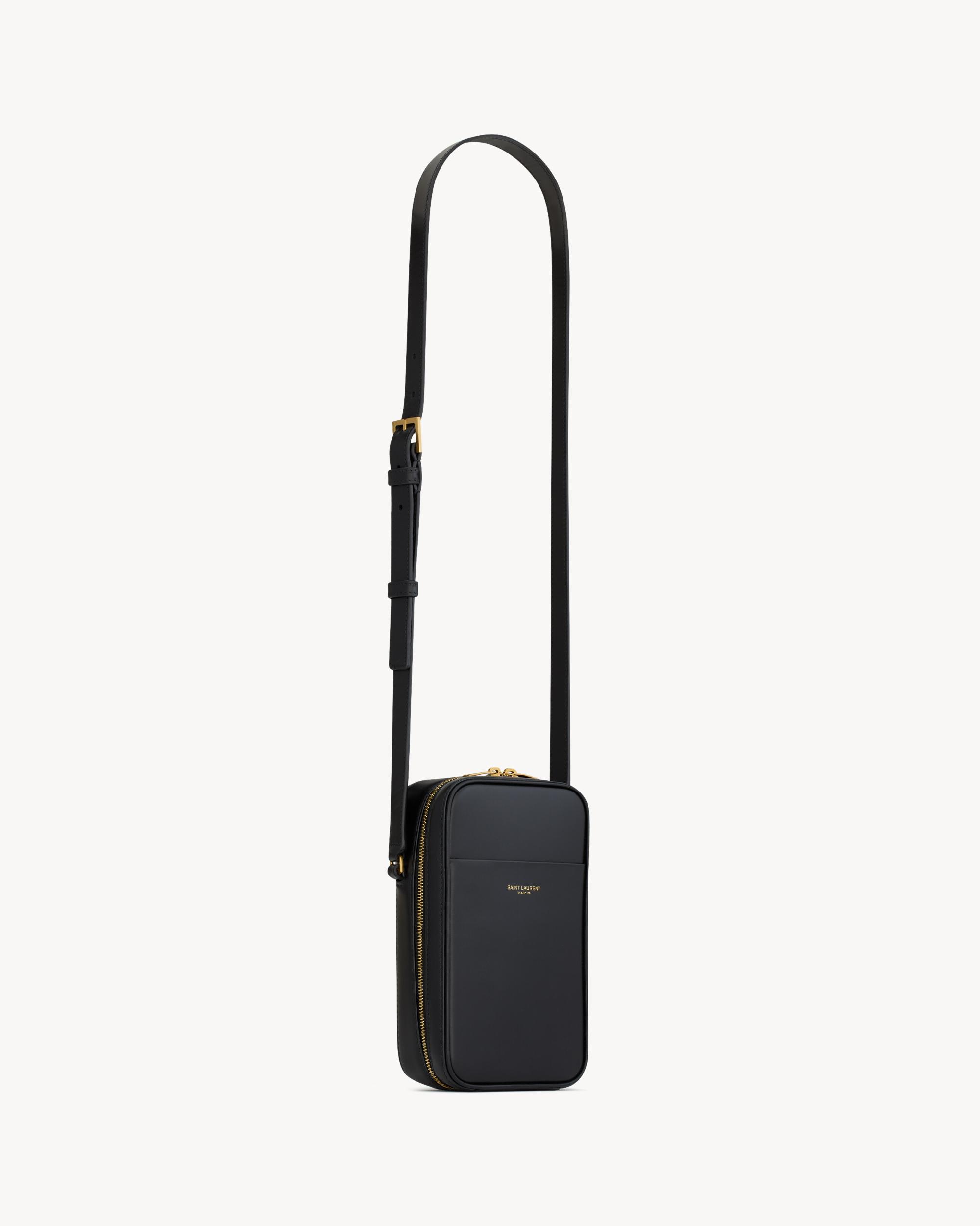 SAINT LAURENT PARIS nano case in smooth leather Product Image