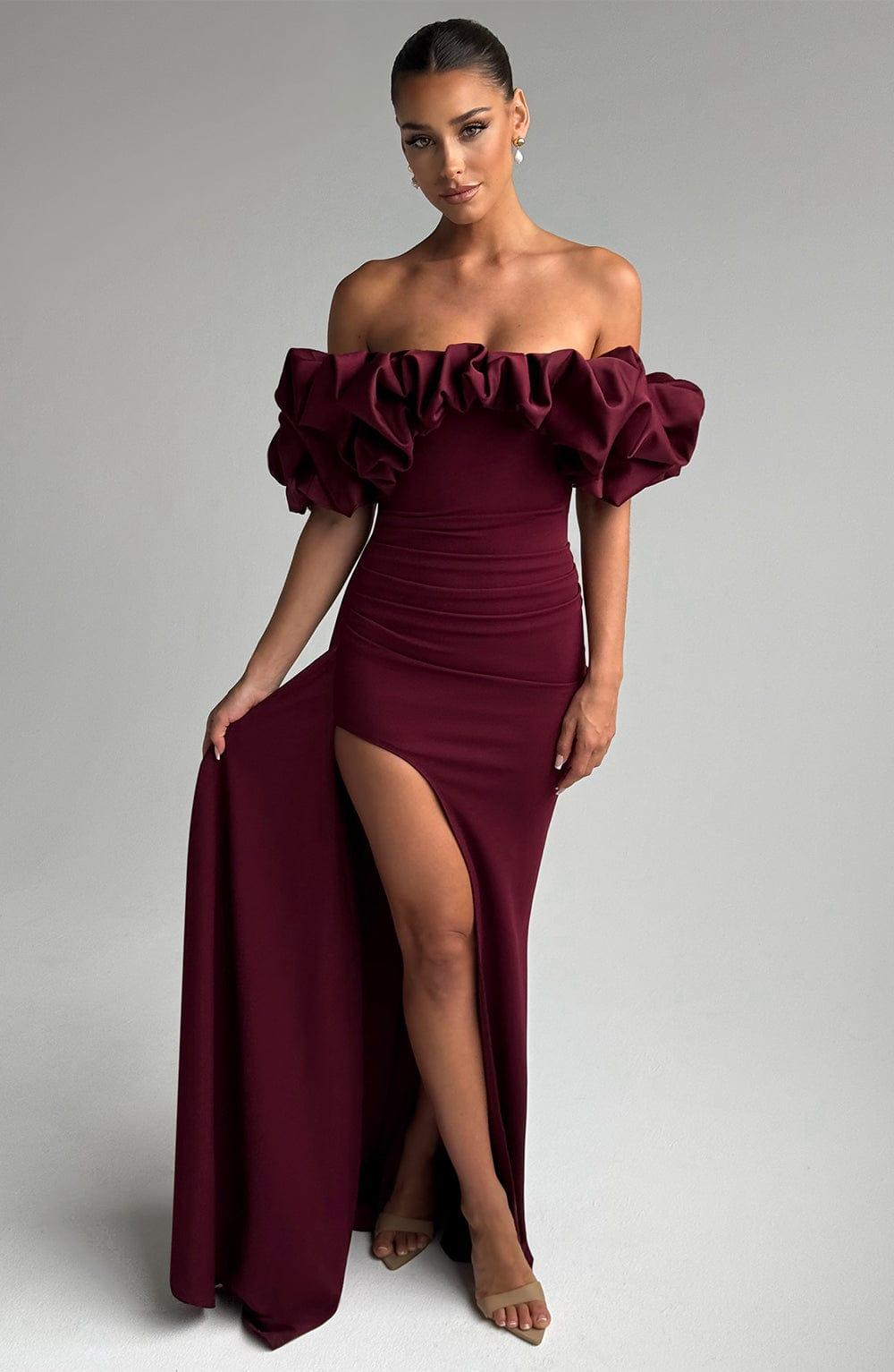 Elsie Maxi Dress - Cherry Lacquer Product Image