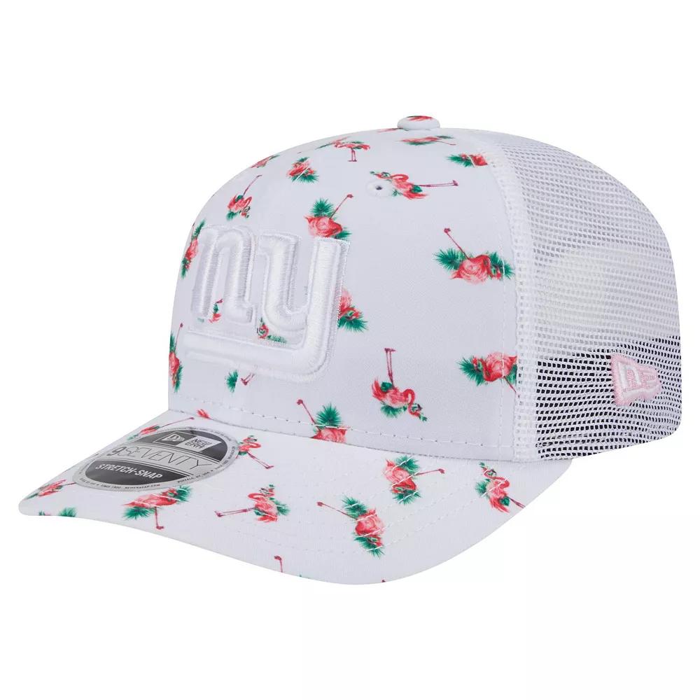 Men's New Era White New York Giants Adventure Flamingo Pattern 9SEVENTY Stretch-Snap Hat Product Image