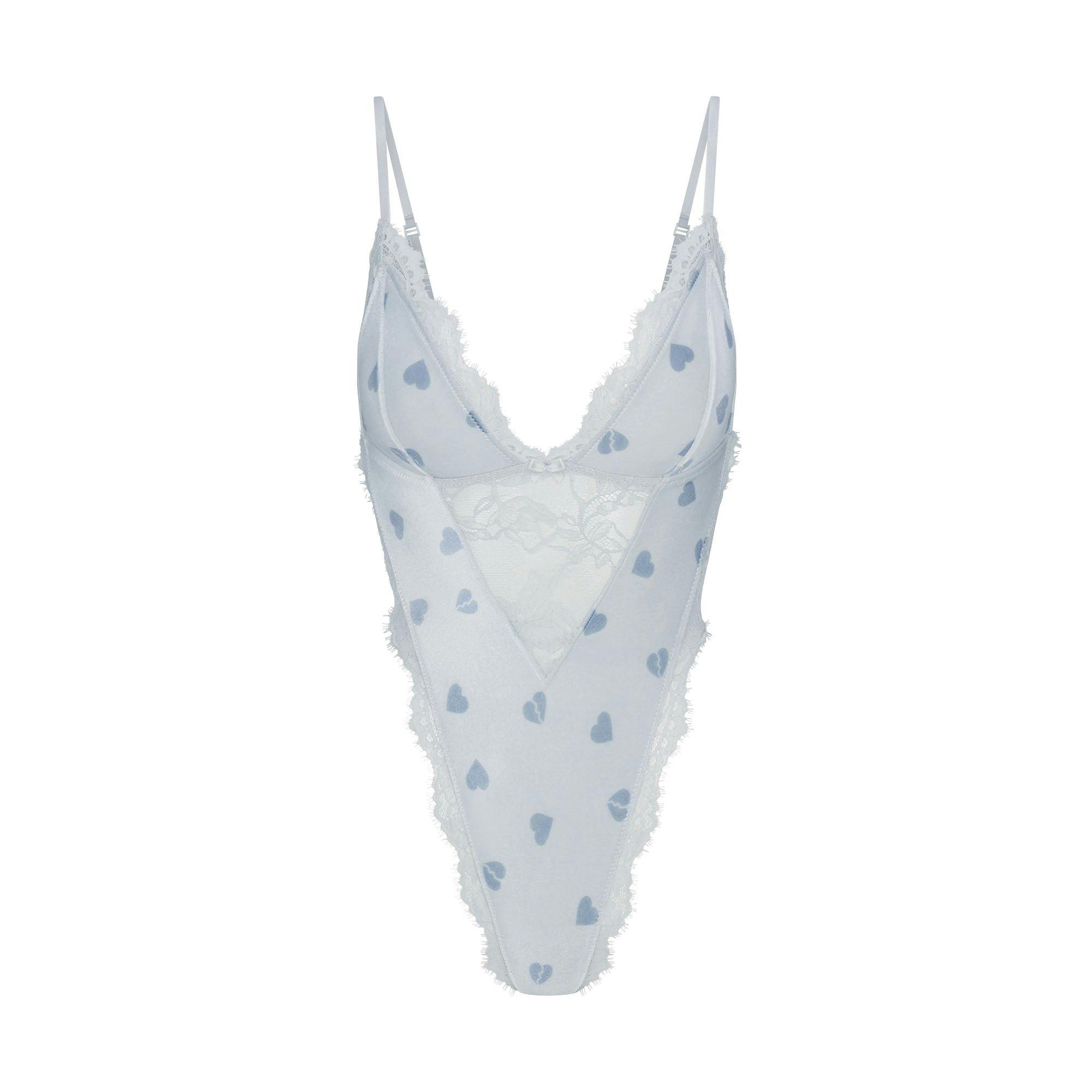 VELVET LACE TEDDY | PLATINUM HEART BREAKER Product Image