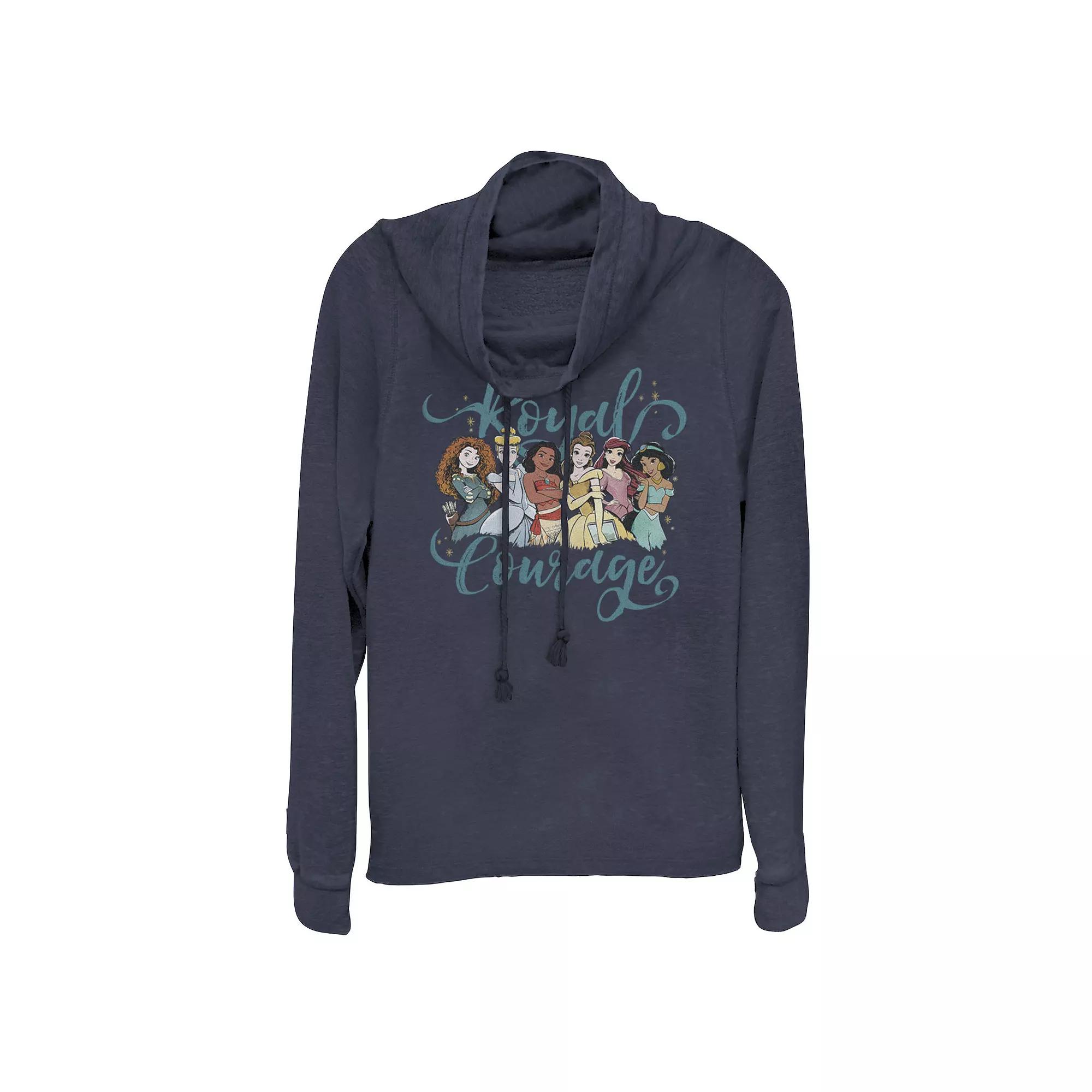 Juniors' Nintendo Super Mario Bro's Piranha Tis The Season Cowlneck Graphic Lightweight Long Sleeve, Girl's,  Product Image