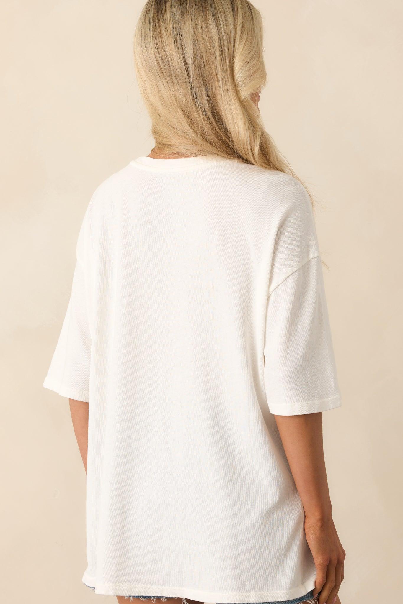 Z Supply Ivory Cotton Mimosa SoCal Oversized Tee Product Image