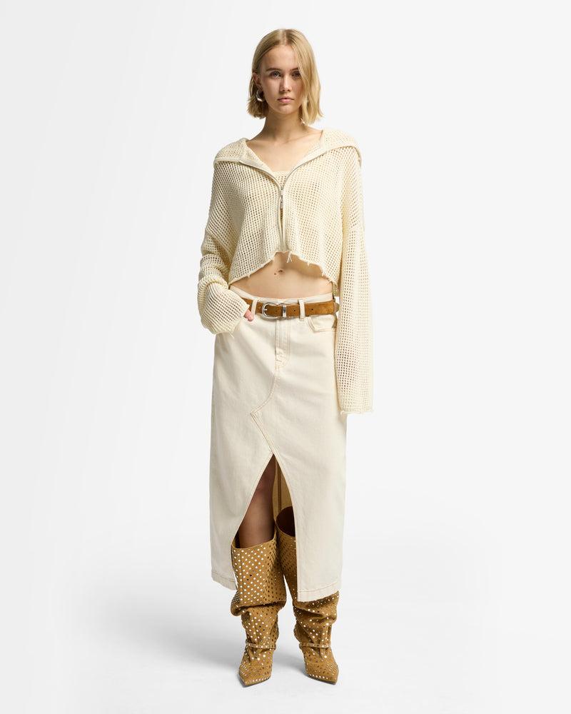 Denim Midi Skirt Product Image