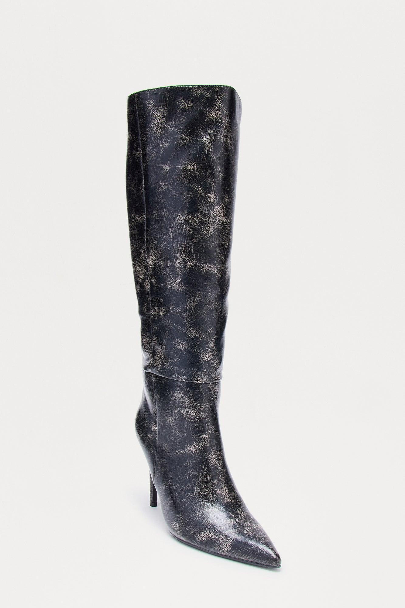 Southside Stiletto Knee High Boots - Black Female Product Image