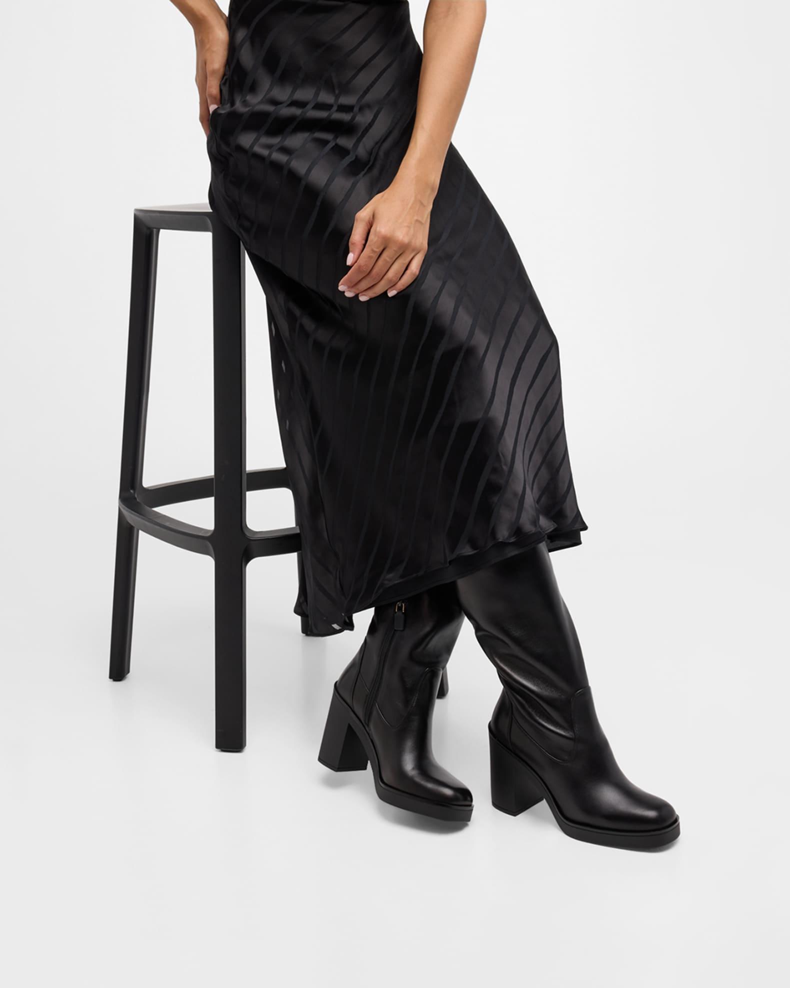 Bethenny Leather Knee Boots Product Image