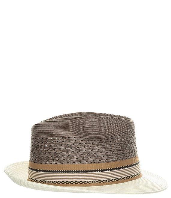 Biltmore by Dorfman Milano Straw Braided Fedora Hat Product Image