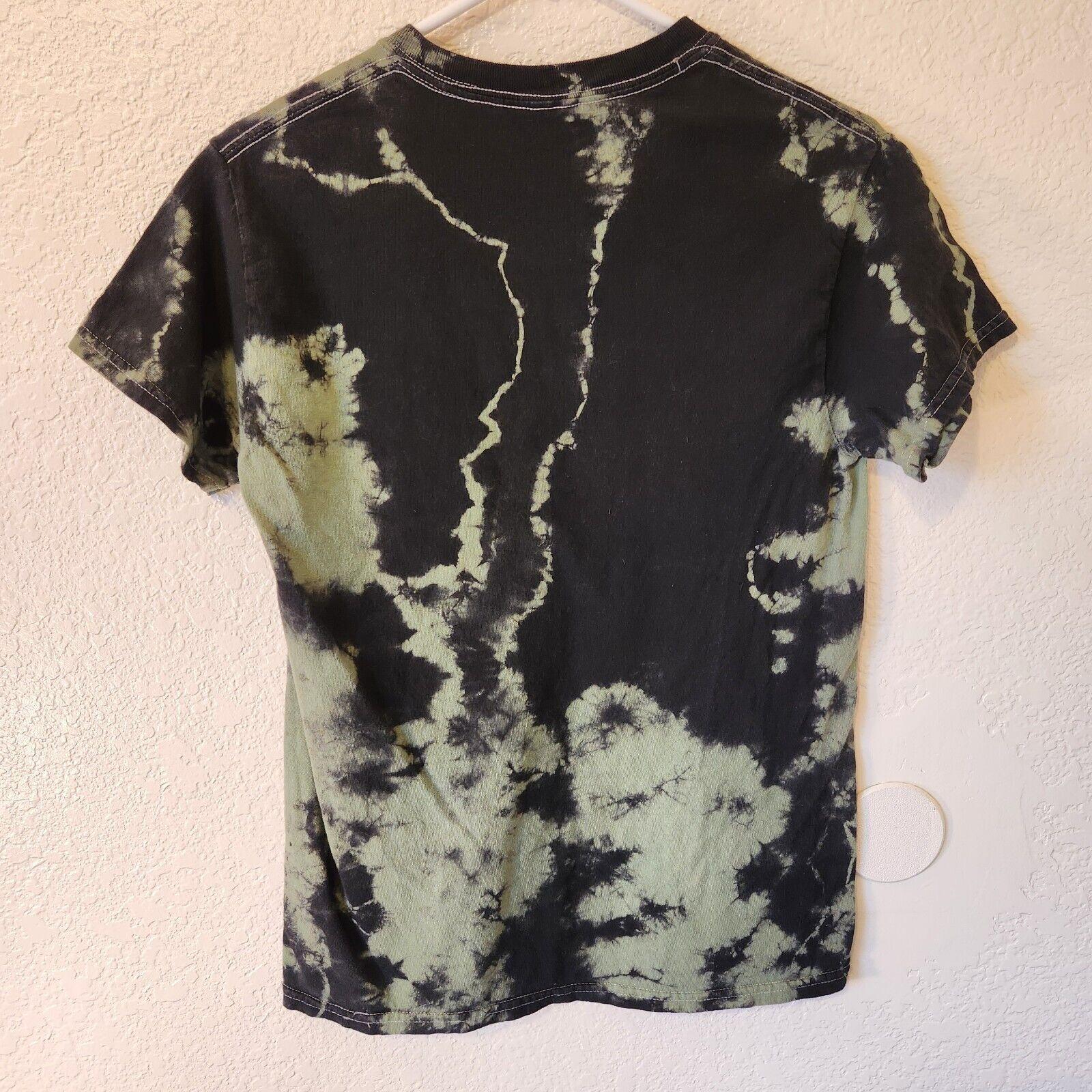 TLC CrazySexyCool Tour Graphic Short Sleeve Tee Shirt Womens Small Green Tie Dye Product Image